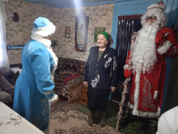 Поздравление жителей деревни Милути с Рождеством и Новым годом!